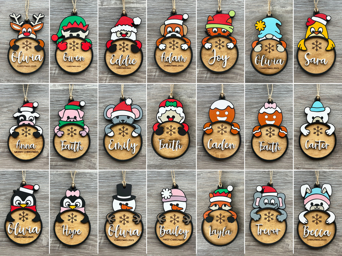 Christmas Character Ornaments