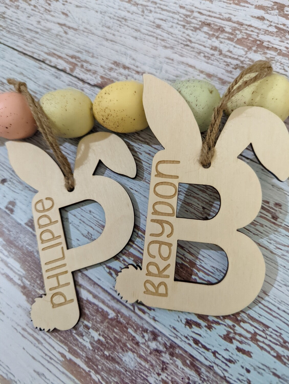 Easter Letter Basket Tags