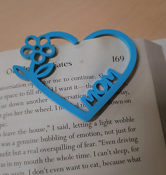 Personalized Acrylic Floral Bookmark