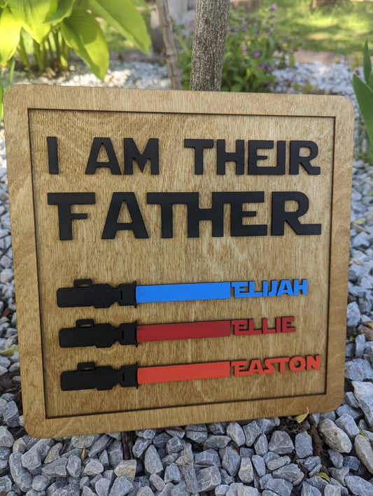 Personalized Lightsaber Sign