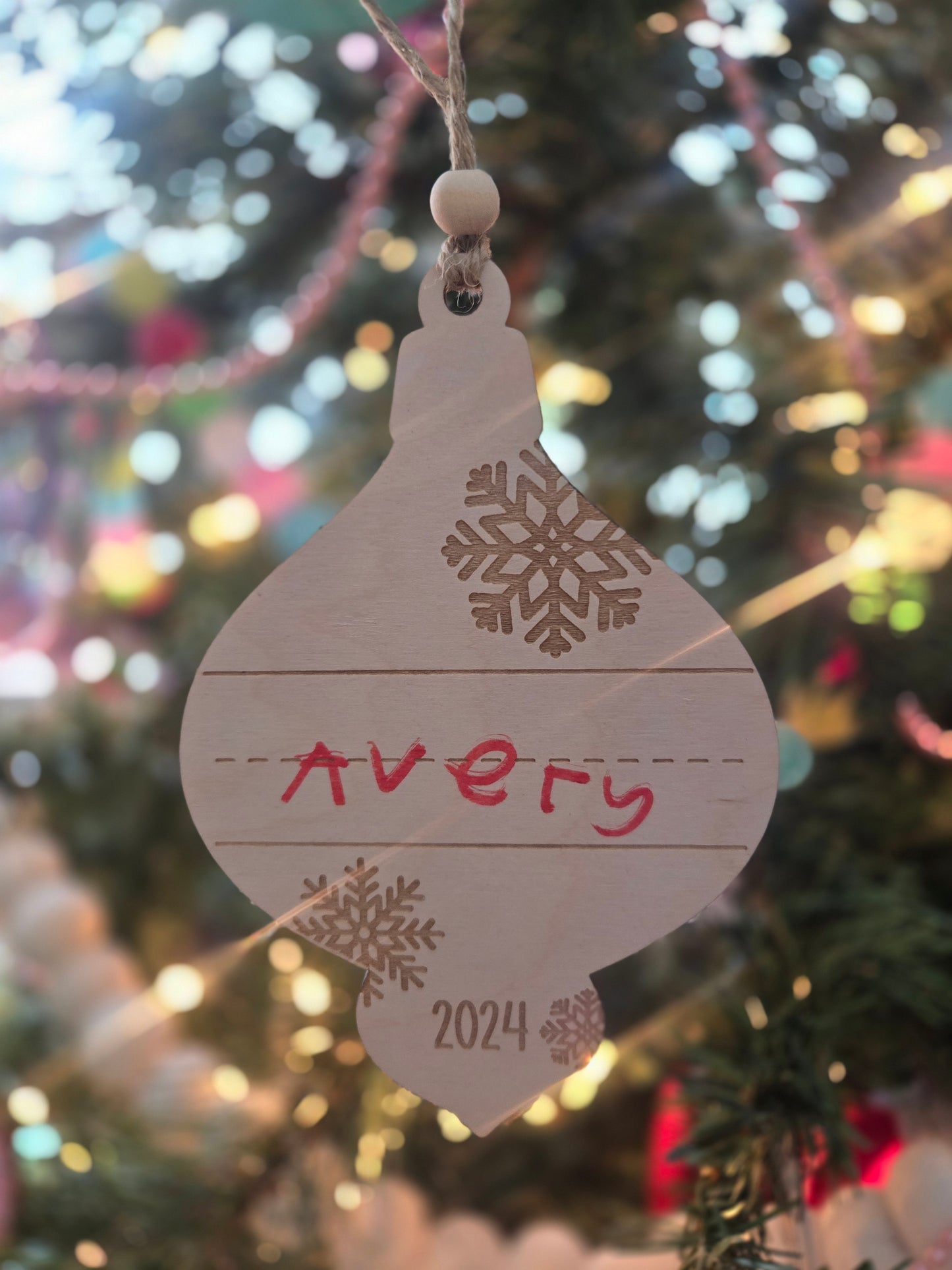 Kid's Handwritten Ornament Keepsake