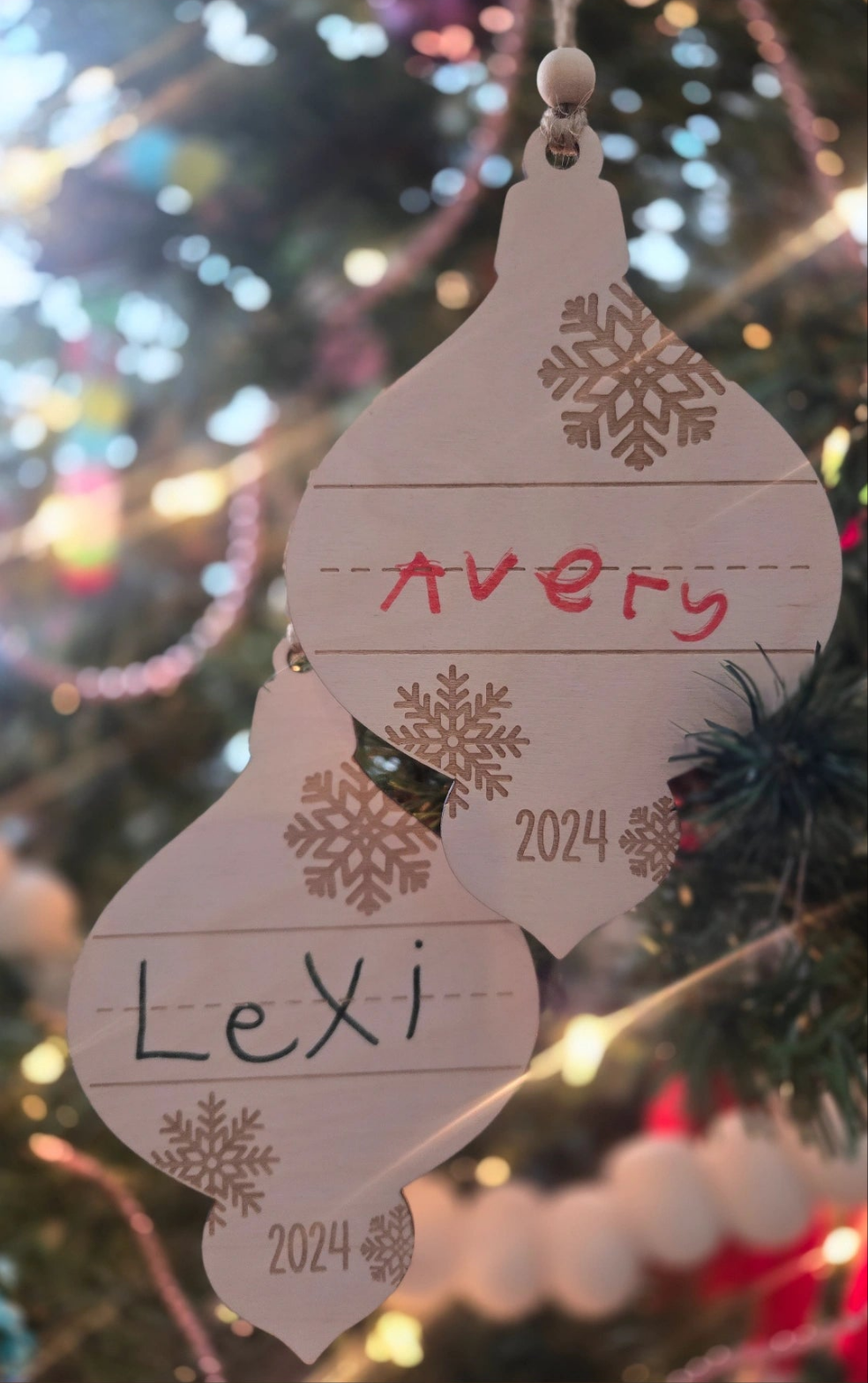 Kid's Handwritten Ornament Keepsake