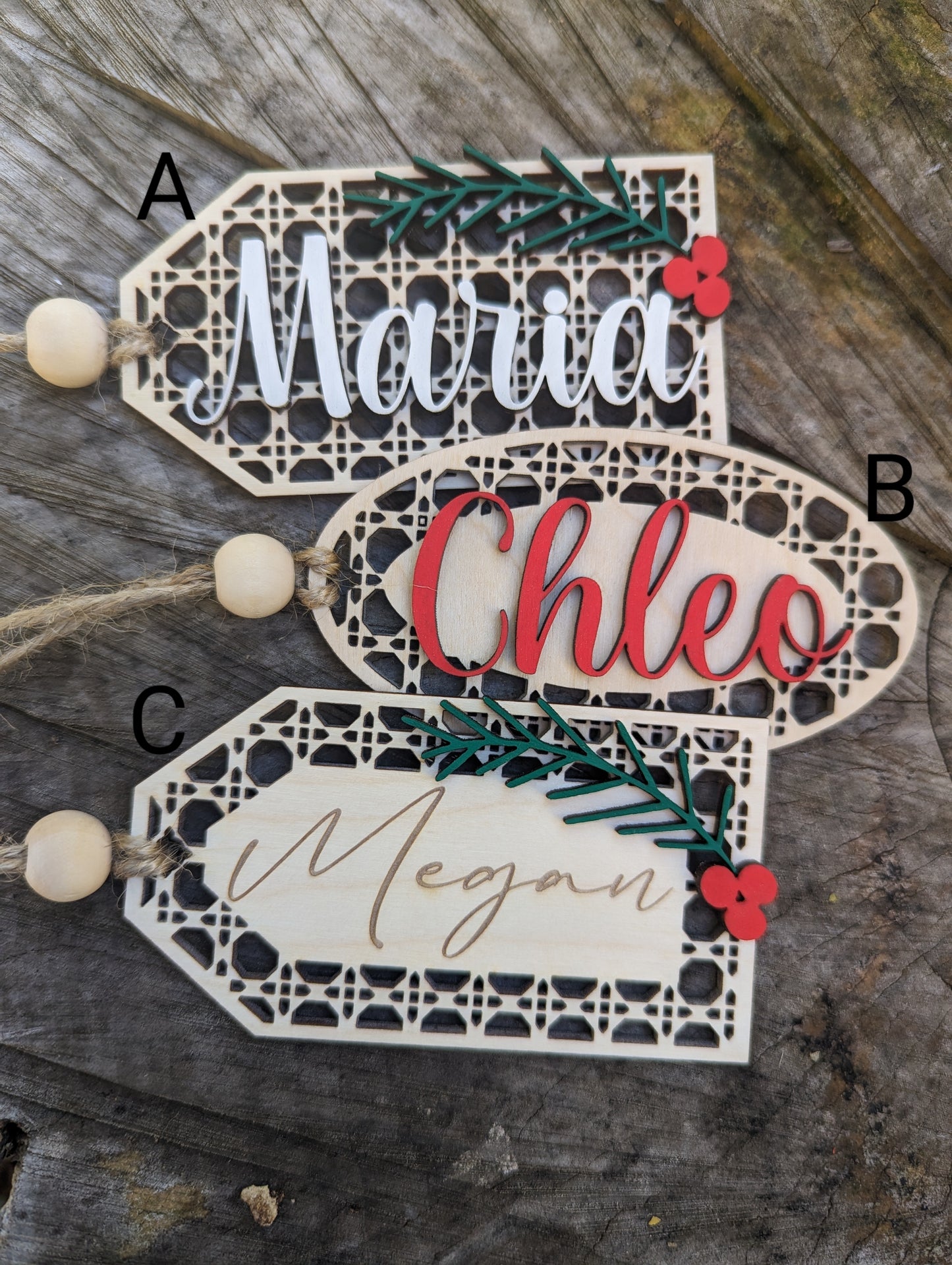 Rattan Gift Tags