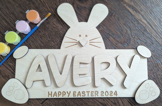 Personalized Easter Bunny DIY Paint Kit