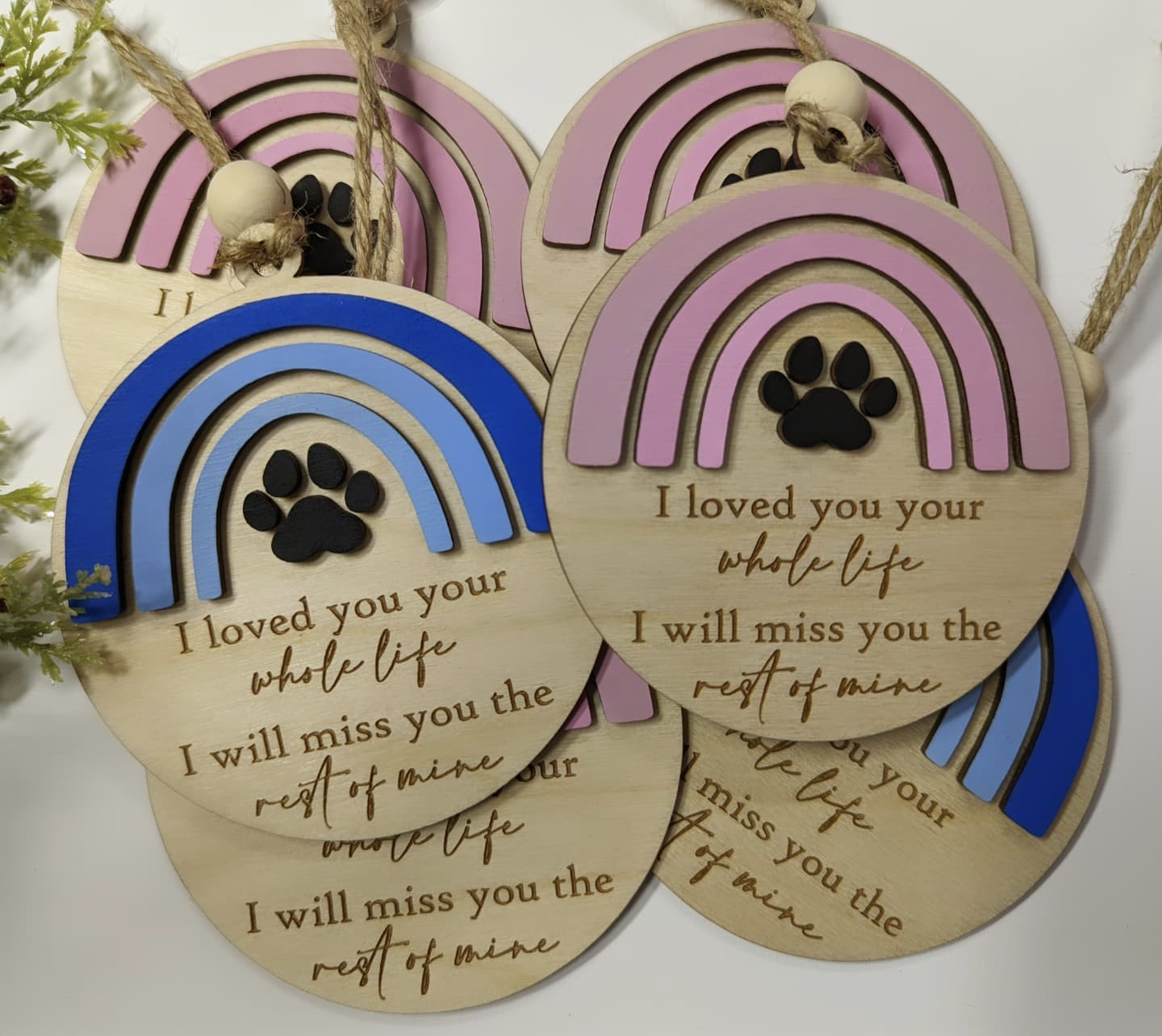 Pet Rainbow Memorial Ornament