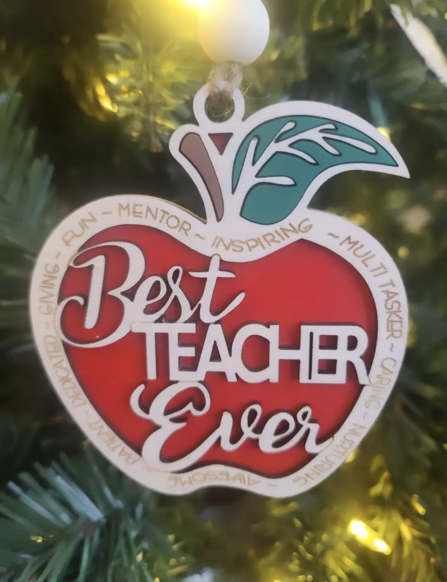 Best Teacher Ever Ornament