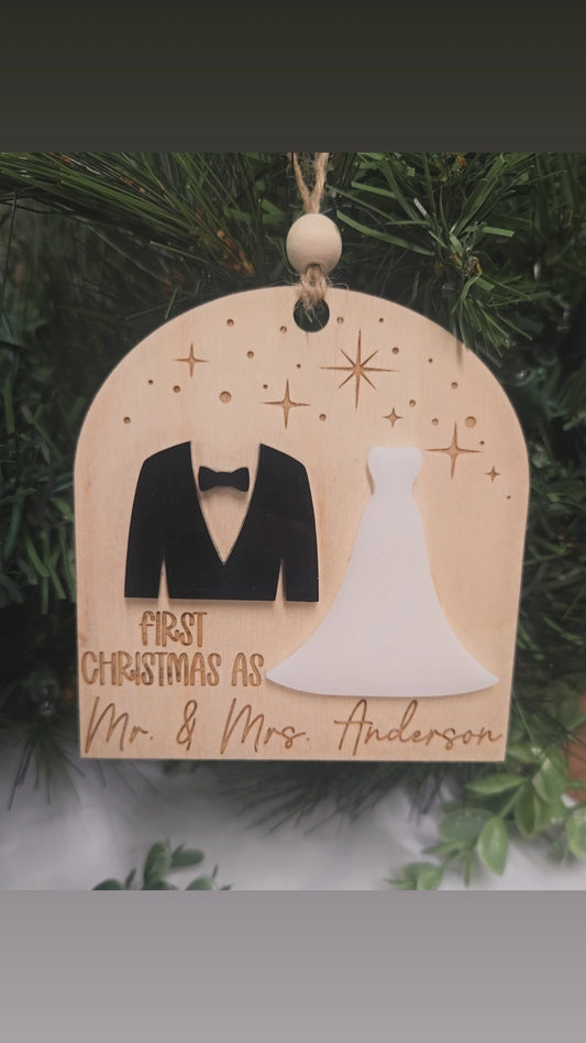 Mr and Mrs FIRST CHRISTMAS