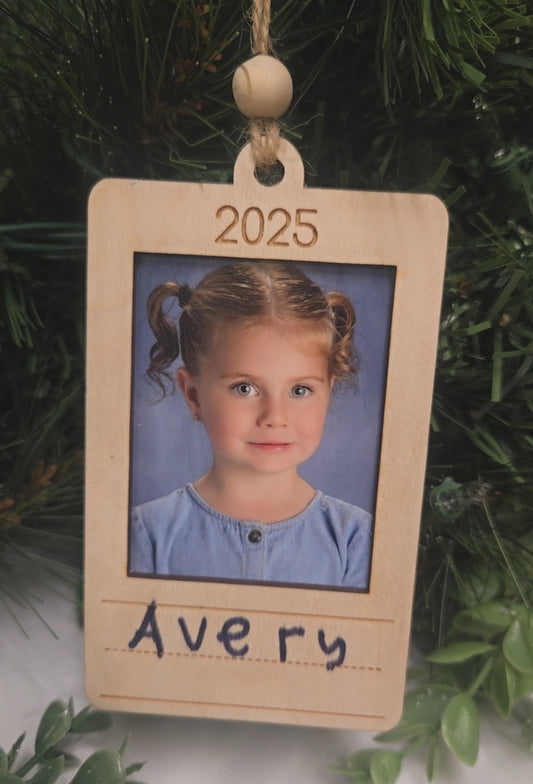 School Photo Ornament