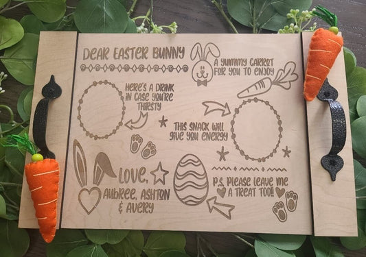 Personalized Easter Bunny Tray