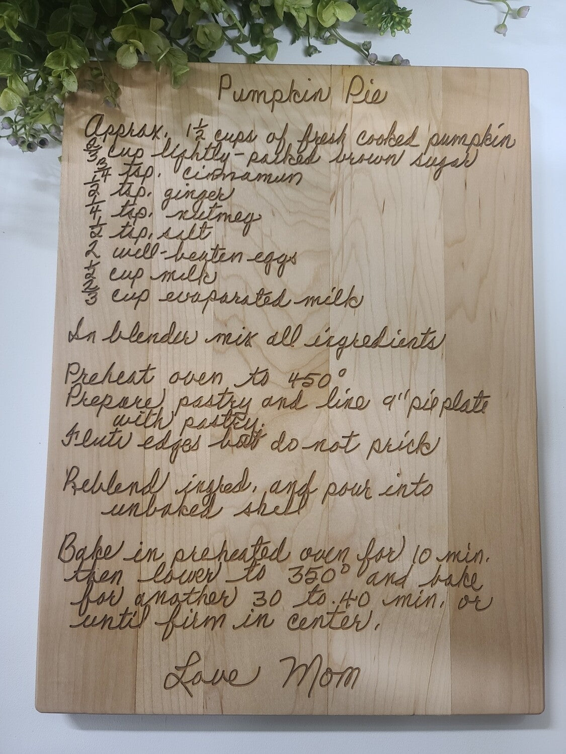 Engraved Cutting Board