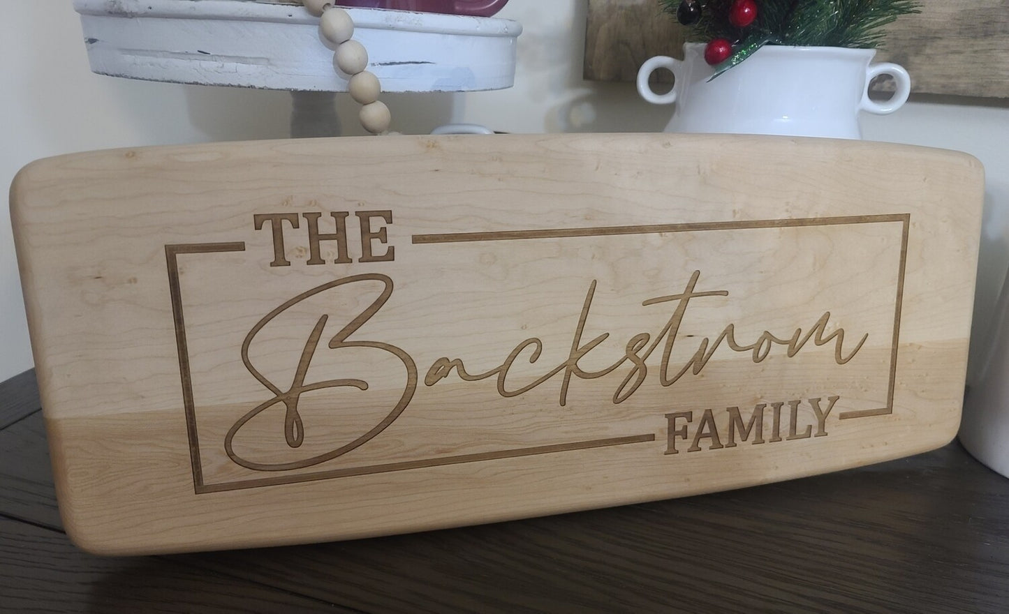 Family Name Engraved Charcuterie Board