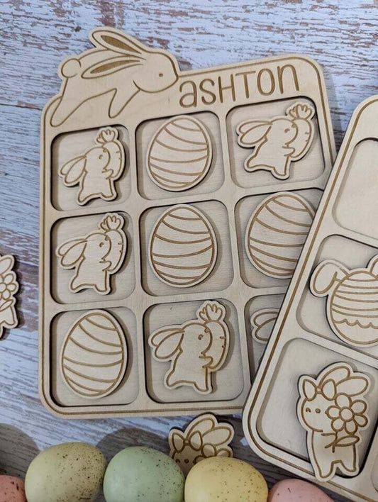 Personalized Easter Tic-Tac-Toe
