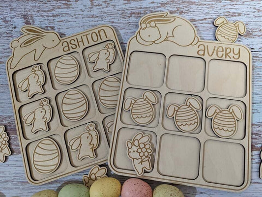 Personalized Easter Tic-Tac-Toe