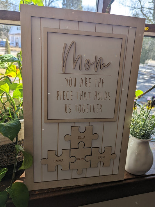 Personalized Puzzle Sign