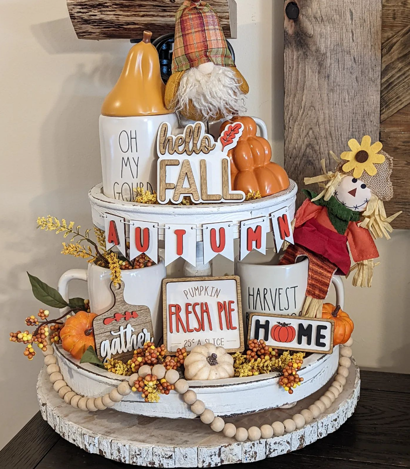 Fall Inspired Tier Tray Set