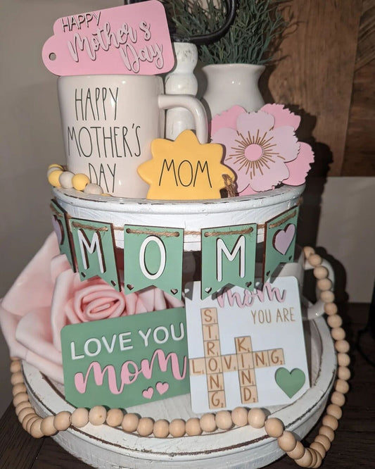 Mother's Day Tier Tray Set