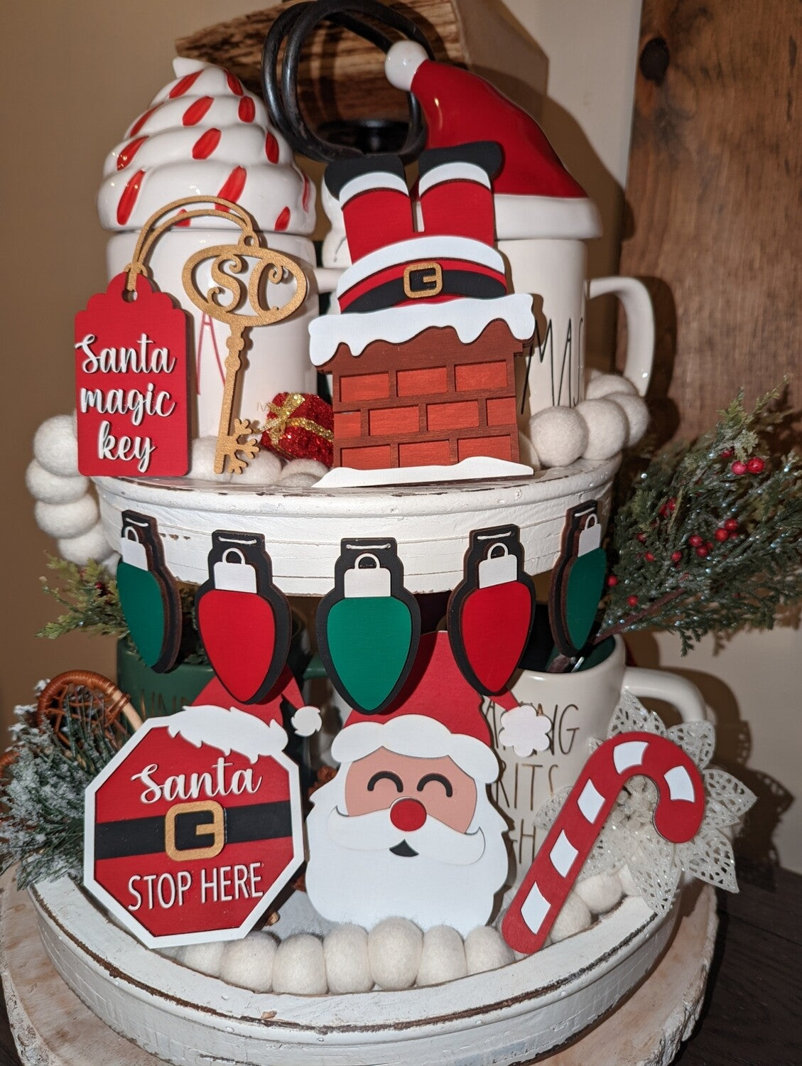 Christmas Tier Tray Set