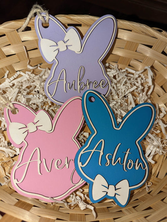 Bunny Head Basket Tags