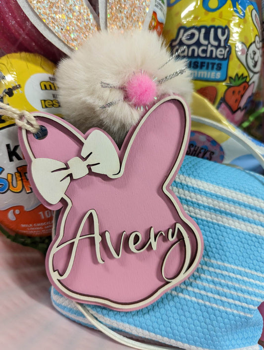 Bunny Head Basket Tags